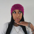Purple Spiked Beanie
